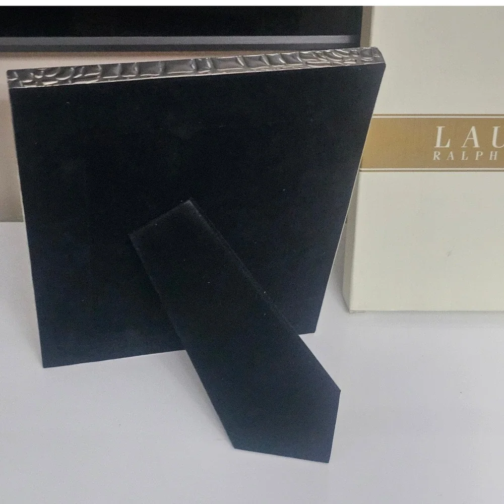 Lauren Ralph Lauren Crocodile 5x7 Nickel Plated Steel Picture Frame‎ NIB